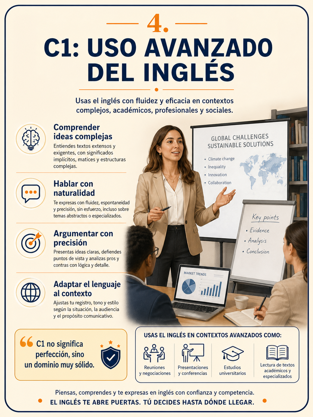 Infografía sobre el nivel C1
